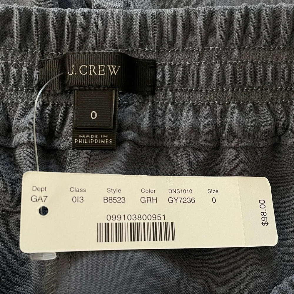 J. Crew Grey Elastic Reese Joggers